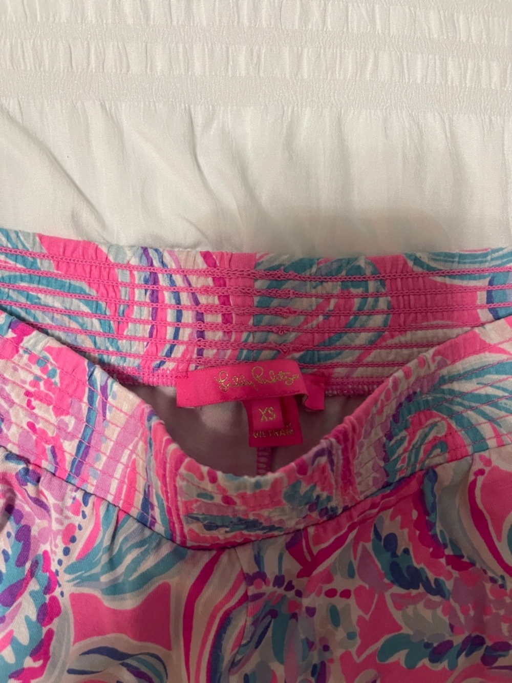 Lilly Pulitzer Pink & Blue Print Lounge Pants - Picture 2 of 3